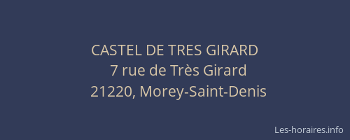 CASTEL DE TRES GIRARD