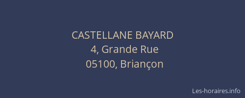 CASTELLANE BAYARD