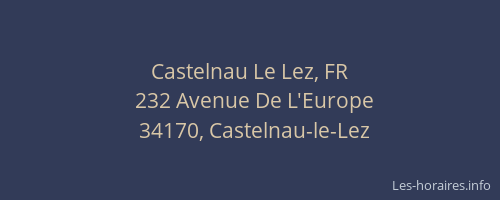 Castelnau Le Lez, FR