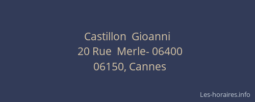 Castillon  Gioanni