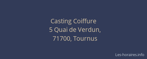 Casting Coiffure