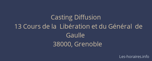 Casting Diffusion