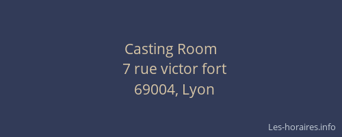 Casting Room