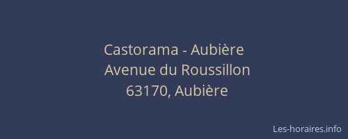 Castorama - Aubière