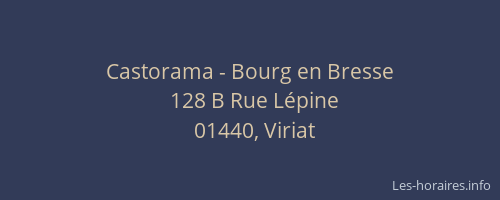 Castorama - Bourg en Bresse