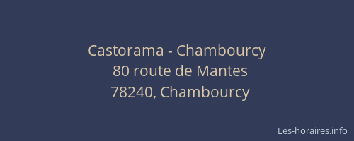 Castorama - Chambourcy