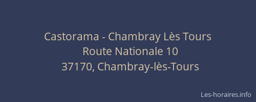 Castorama - Chambray Lès Tours