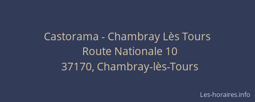 Castorama - Chambray L&egrave;s Tours