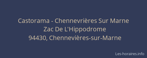 Castorama - Chennevri&egrave;res Sur Marne