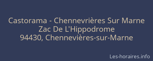 Castorama - Chennevrières Sur Marne