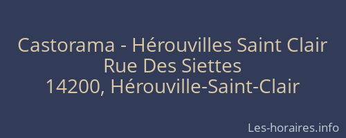 Castorama - Hérouvilles Saint Clair