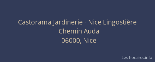 Castorama Jardinerie - Nice Lingostière