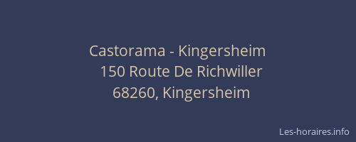 Castorama - Kingersheim