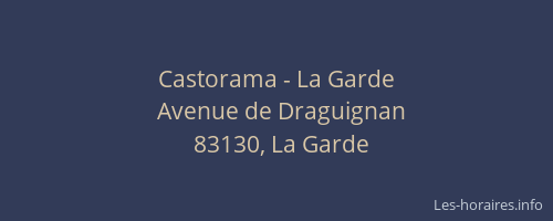 Castorama - La Garde