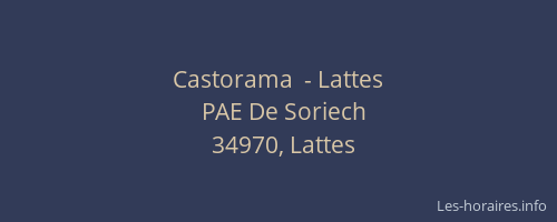 Castorama  - Lattes