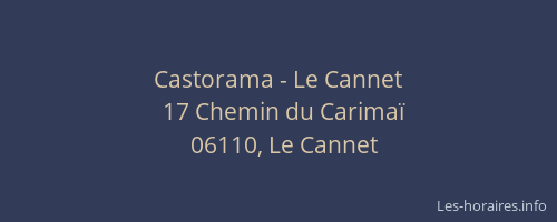 Castorama - Le Cannet