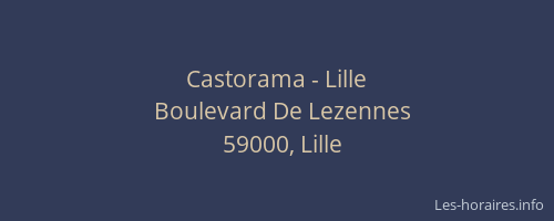 Castorama - Lille