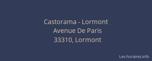 Castorama - Lormont