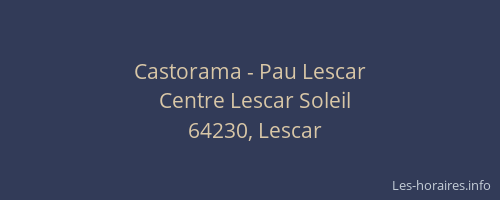 Castorama - Pau Lescar