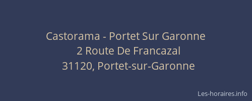 Castorama - Portet Sur Garonne