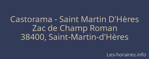 Castorama - Saint Martin D'Hères