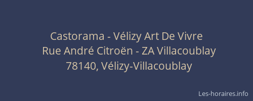 Castorama - V&eacute;lizy Art De Vivre