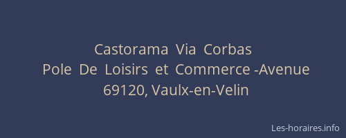 Castorama  Via  Corbas