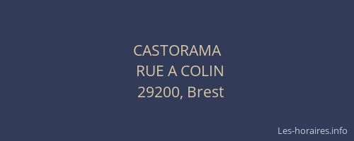 CASTORAMA