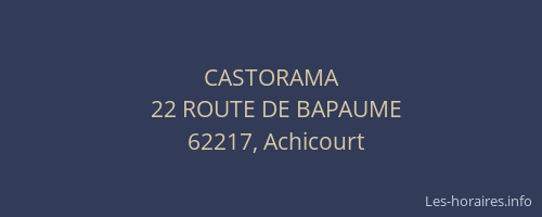 CASTORAMA