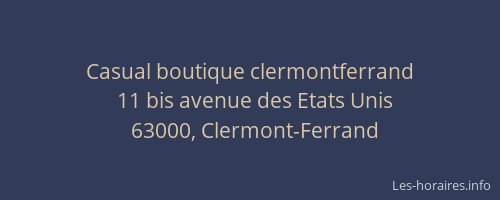 Casual boutique clermontferrand