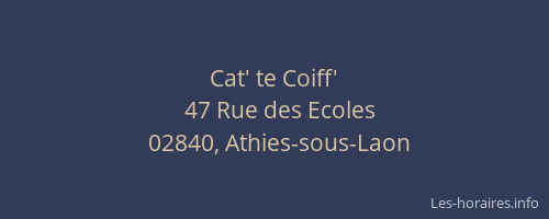 Cat' te Coiff'