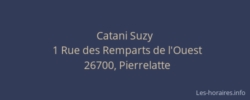Catani Suzy