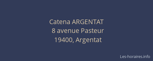 Catena ARGENTAT