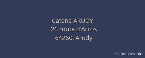Catena ARUDY