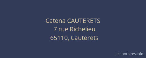 Catena CAUTERETS