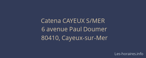 Catena CAYEUX S/MER