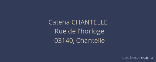 Catena CHANTELLE