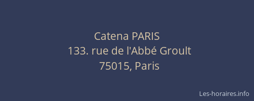 Catena PARIS