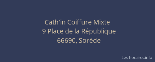 Cath'in Coiffure Mixte