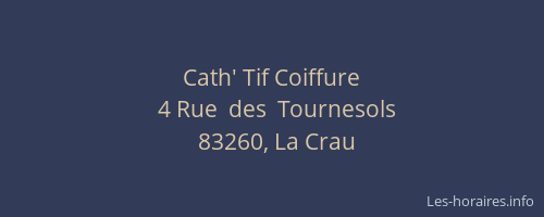 Cath' Tif Coiffure