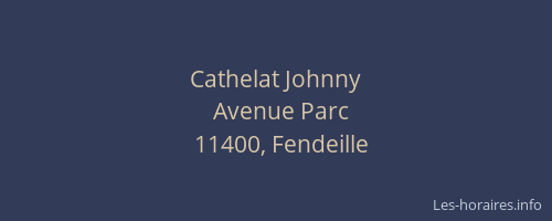 Cathelat Johnny