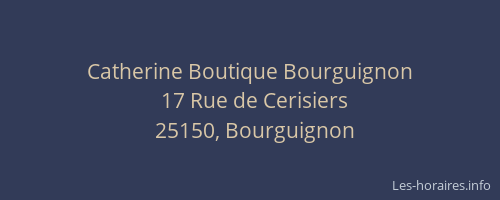 Catherine Boutique Bourguignon