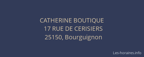 CATHERINE BOUTIQUE