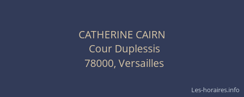 CATHERINE CAIRN