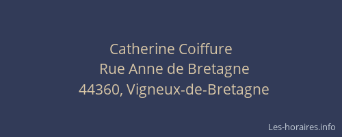 Catherine Coiffure
