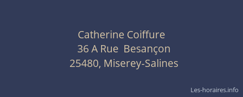 Catherine Coiffure