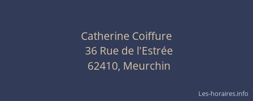 Catherine Coiffure