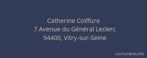 Catherine Coiffure