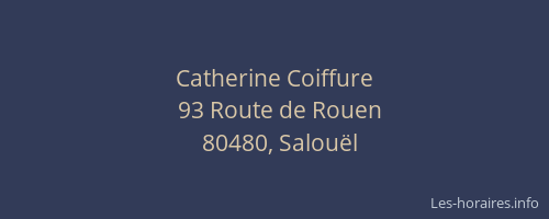 Catherine Coiffure