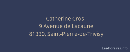 Catherine Cros